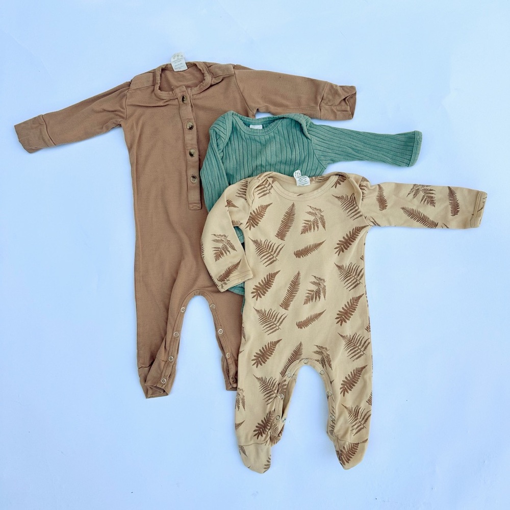 Lot of 3 Kate Quinn long sleeve onesies